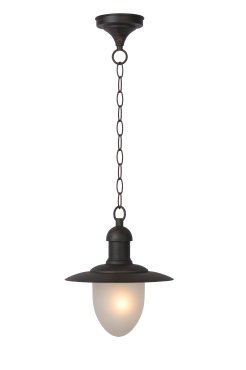 Lucide Aruba - lampe suspendue - Ø 25 x78 cm - IP44 - brun rouille