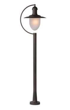 Lucide Aruba - lampe de jardin - 29,5 x 25 x 110 cm - IP44 - brun rouille