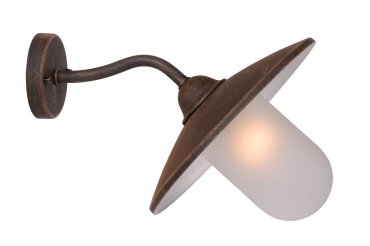 Lucide Aruba II - applique d'extérieur - 30 x 37 x 24 cm - IP44 - brun rouille