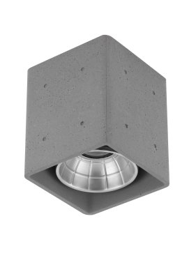 Nova Luce Ritz - plafonnier d'extérieur - 10,2 x 12 x 10,2 cm - 10W LED inclus - IP65 - gris