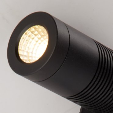 Projectlight Bruno - spot au sol sur piquet - 5,2 x 28,5 cm - 8W LED inclus - 220V/240V - IP67 - noir mat