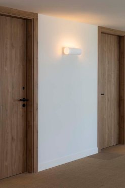 Faro Trama 2L - applique murale - Ø 11,2 x 32 cm - blanc