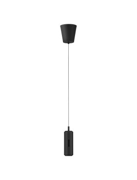 Nova Luce Holm - lampe suspendue - Ø 13 x 300 cm - 12W dimmable LED inclus - noir
