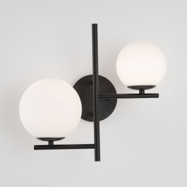 Nova Luce Impero - lampe suspendue - 35 x 19 x 33 cm - noir et blanc