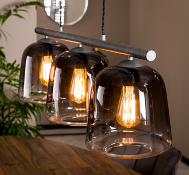 Vico Grey Shade - lampe suspendue - 97 x 23 x 150