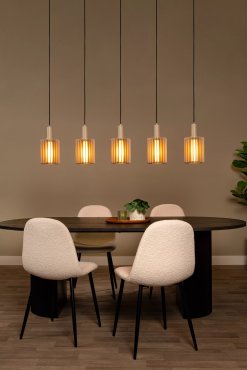 Lucide Lambres - lampe suspendue - 164 x 15 x 164 cm - taupe