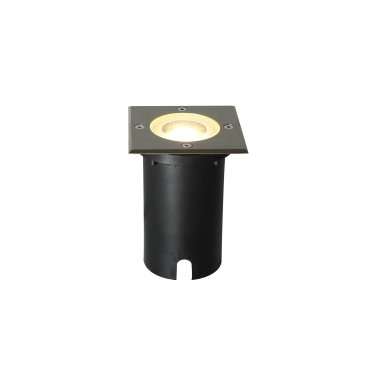 Nordlux Andor - spot encastrable de sol - 110 x 110 mm, diamètre d’encastrement Ø 100 mm - IP67 - acier inoxydable.