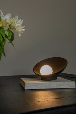 Lucide Raynell - lampe de table - 23,5 x 26,2 x 15,3 cm - 6W LED dimmable inclus - noir