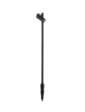Nova Luce Darma - lampe de jardin - Ø 11 x 85 cm - 7W LED inclus - IP65 - noir sablé