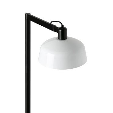 Faro Tatawin - lampadaire - 30 x 47,4 x 148 cm - noir satiné et blanc brillant