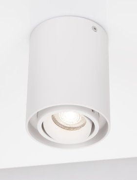 Nova Luce Ulty - spot en saillie - Ø 9,6 x 12,5 cm - blanc