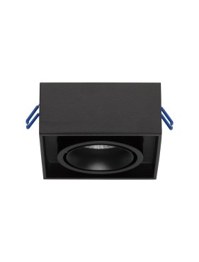 Nova Luce Brook - spot encastré - 9,6 x 9,6 x 7,8 cm, encastré 79 mm - noir