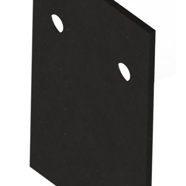 Nova Luce - 2 embouts pour profilés - noir