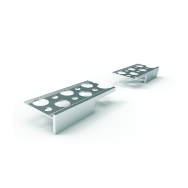 Profilés encastrés sans garniture ONE Light - 2,4 x 2 cm - longueur 200 cm - aluminium