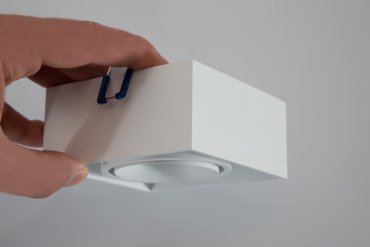 Nova Luce Brook - spot encastré - 9,6 x 9,6 x 7,8 cm, encastré 79 mm - blanc