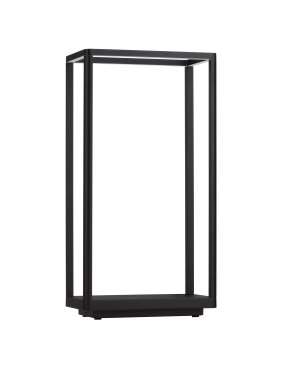 Nova Luce Akmi - lampe de jardin - 26 x 50 x 15 cm - 9W LED inclus - IP65 - anthracite foncé