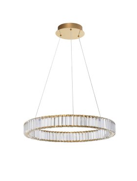 Nova Luce Aurelia - suspension - Ø 60 x 150 cm - 41W LED dimmable inclus - or