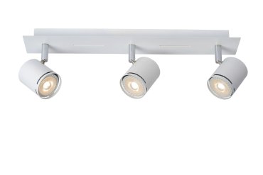 Lucide Rilou - spot en saillie - 42 x 7,5 x 12 cm - 3 x 4,5W LED dimmable inclus - blanc