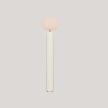 New Garden Rachel 145 - lampadaire rechargeable à énergie solaire et à batterie avec télécommande - Ø 36 x 143 cm - 5W LED inclus - IP65 - beige crème - 3000K