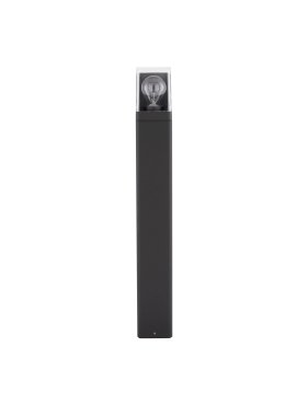 Nova Luce Selena - lampe de jardin - 8,5 x 65 x 8,5 cm - IP65 - anthracite foncé