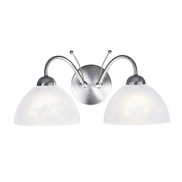 Searchlight Milanese - applique murale - 40 x 19 cm - argent satiné