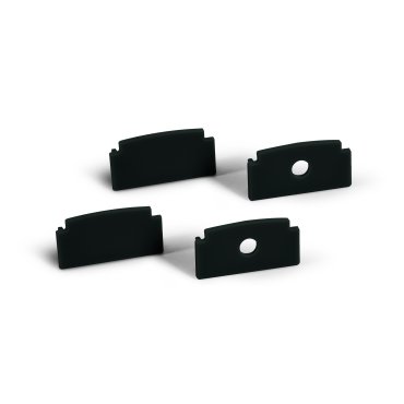 ONE Light Black Profiles - profilé encastré - 6,2 x 1,5 cm - longueur 200 cm - noir