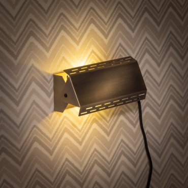 ETH Lano - applique murale avec interrupteur - 6 x 10 x 20,5 cm - bronze
