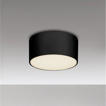 Nova Luce Judi - plafonnier - Ø 12 x 6 cm - 10W LED inclus - IP65 - noir