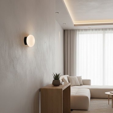 VK Lighting Diva - applique murale - Ø 14 x 10,1 cm - 5W LED inclus - noir