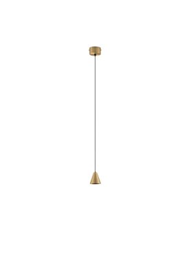 Nova Luce Irmos - lampe suspendue - Ø 6 x 191 cm - 5W LED inclus - or mat