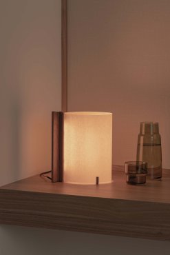 Faro Cata - lampe de table - 22,2 x 25 x 13,5 cm - 2W LED inclus - noisette