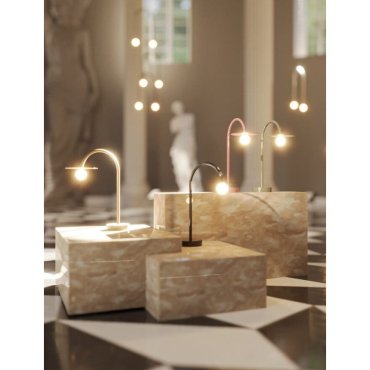 Maxlight Enigma - lampe de table - 39 x 45 cm - 2W LED inclus - noir