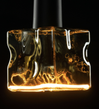 Segula Ampoule LED - Floating Line Ice Cube - 12,5 x 12,5 cm - E27 - 6W dimmable - 1900K - fumé
