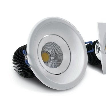 ONE Light 12W COB Dark Light - spot encastré - Ø 105 mm, Ø 90 mm encastré - 12W LED dimmable inclus - blanc