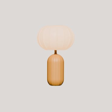 New Garden Rachel 45 - lampe de table rechargeable à énergie solaire et à batterie avec télécommande  - Ø 27,9 x 44,3 cm - RGB + blanc 5W LED inclus - IP65 - jaune moutarde
