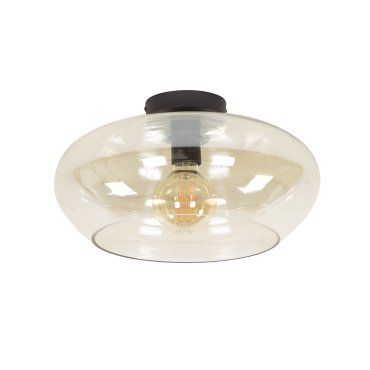 Vico Elevate Glass - plafonnier - Ø 40 x 22 cm - ambre