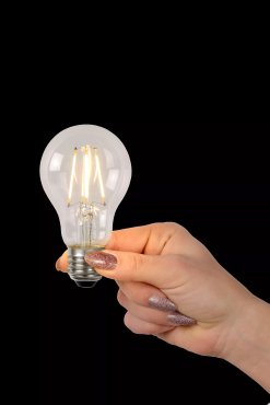 Lucide Lampe à incandescence LED classe B - Ø 6 x 10,5 cm - E27 - 7W dimmable - 2700K - transparent