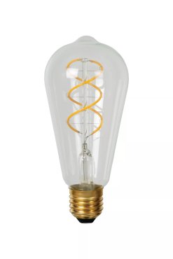 Lucide Ampoule à filament LED - Ø 6,4 x 14,6 cm - E27 - 4,9W dimmable - 2700K - transparent