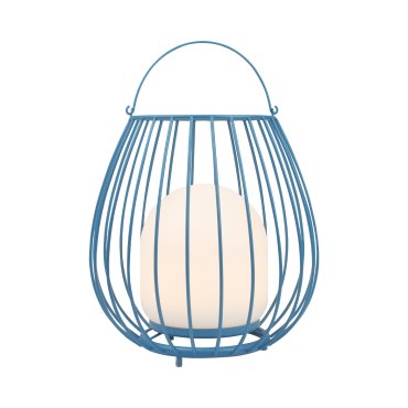 Nordlux Jim To-Go - lampe de table rechargeable pour extérieur - Ø 28 x 30,3 cm - 3W LED inclus - IP54 - bleu