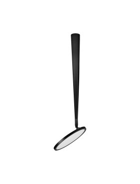 Nova Luce Ekei - plafonnier - Ø 20 x 55 cm - 14W LED inclus - noir sablé