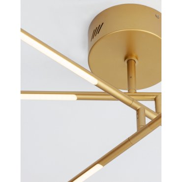 Nova Luce Raccio - plafonnier - 84 x 77 x 25,5 cm - 30W LED dimmable inclus - laiton doré