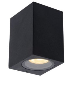 Lucide Zaro - applique d'extérieur - 7,8 x 6,8 x 10 cm - IP44 - noir