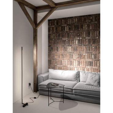 Nova Luce Raccio - lampadaire - 140 cm - 17,3W LED inclus - noir
