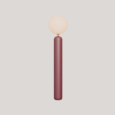 New Garden Monica 150 - lampadaire rechargeable à batterie avec télécommande - Ø 35 x 153 cm - 7W LED inclus - IP54 - bordeaux - 3000K-6500K