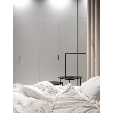 Nova Luce Raccio - lampe à poser - 36,5 x 12 x 40 cm - 6,8W LED inclus - noir