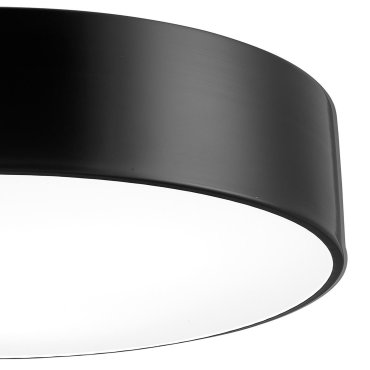 Nova Luce Finezza - plafonnier - Ø 45 x 11 cm - noir