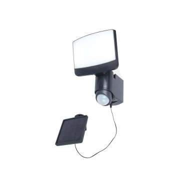 Lutec Sunshine - spot solaire avec capteur - 18 x 24 cm - 7,5W LED inclus - IP44 - gris foncé
