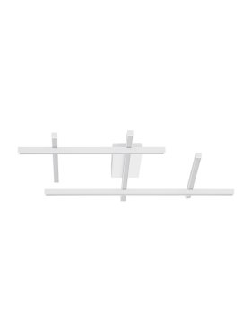 Nova Luce Pace - plafonnier - 80 x 8 x 62 cm - 63W dimmable LED inclus - blanc sablé