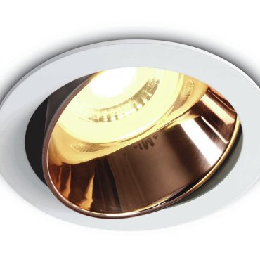 ONE Light Chill Out - spot encastré - Ø 79 mm, Ø 72 mm encastré - blanc et cuivre