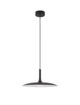 Nova Luce Lisi - lampe suspendue - Ø 45 x 180 cm - 16W LED inclus - noir mat